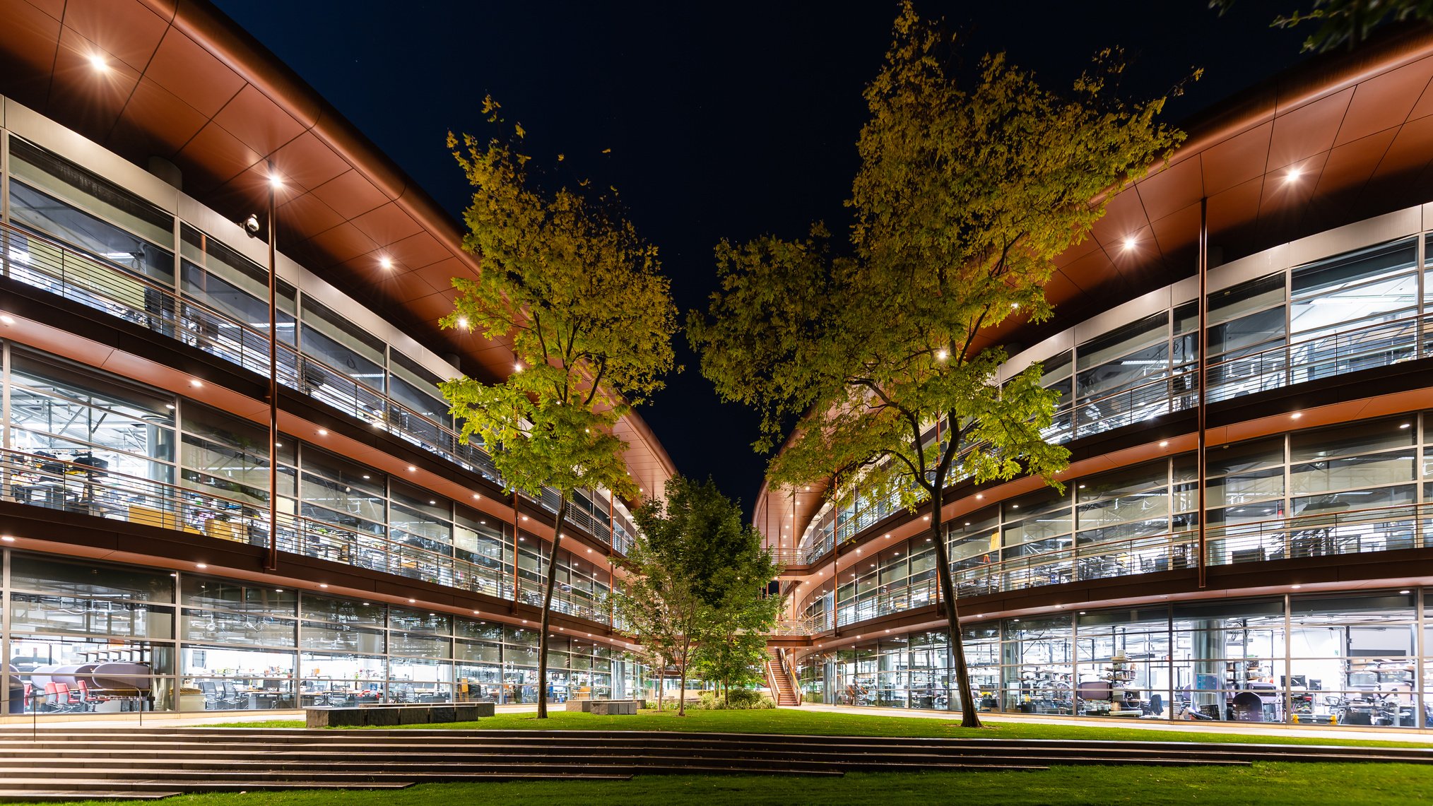 Green Trees Near Building