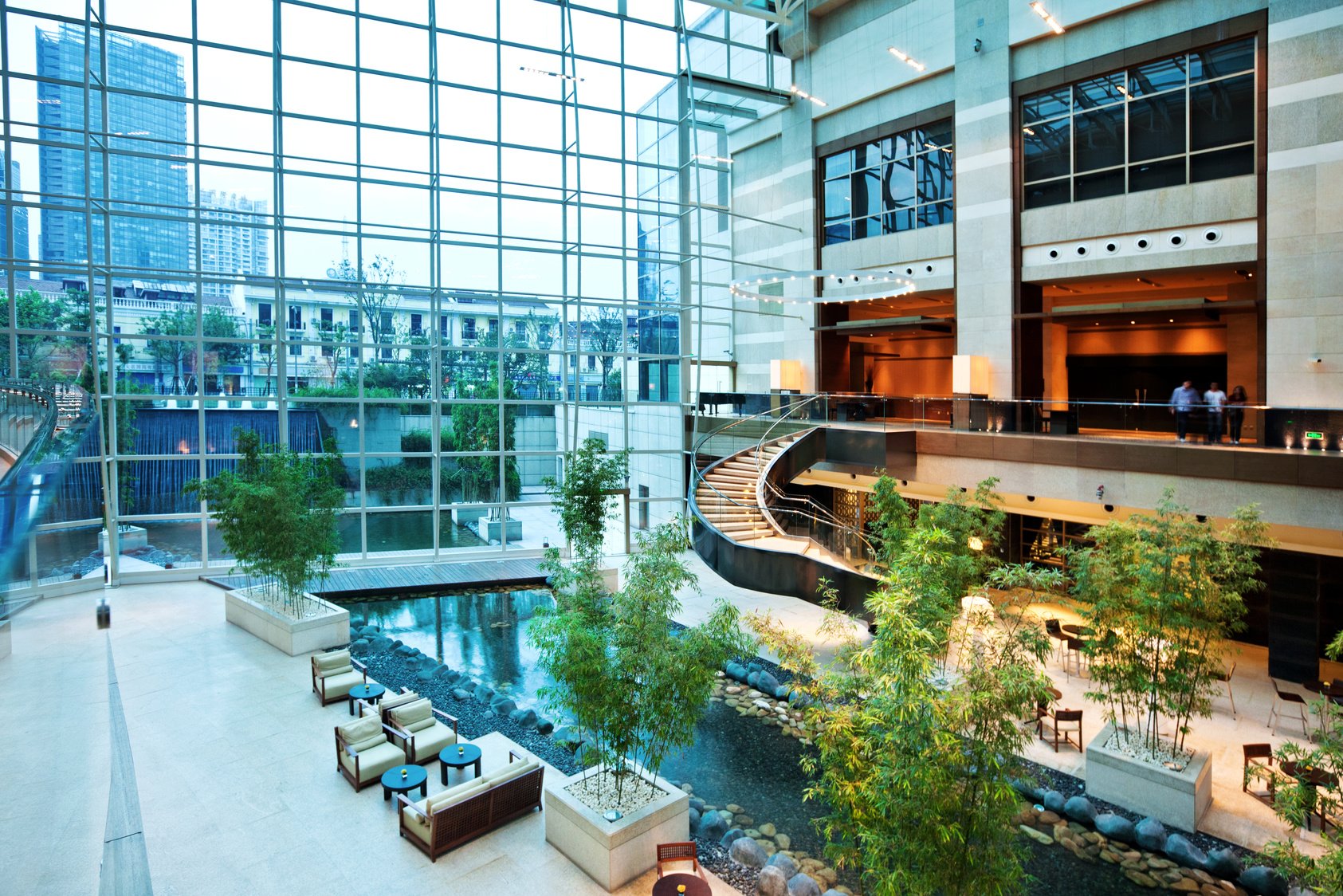 modern hotel lobby